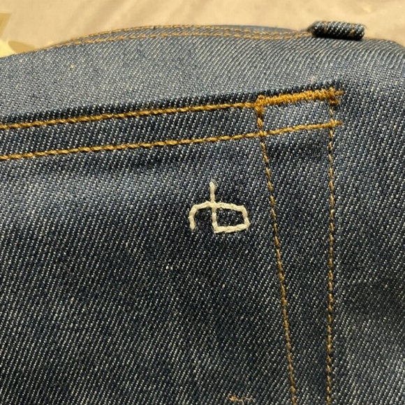 Rag And Bone Raw Fit 2 Authentic Stretch jean mens size 34W 32L - Picture 10 of 11